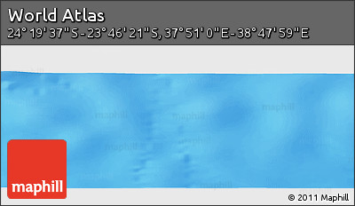Physical Panoramic Map of the Area around 24° 2' 59" S, 38° 19' 30" E
