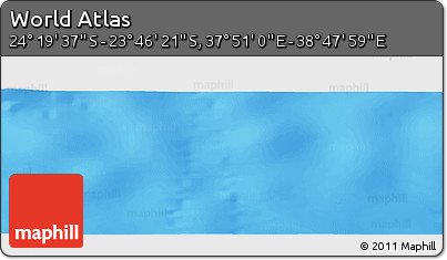 Physical Panoramic Map of the Area around 24° 2' 59" S, 38° 19' 30" E