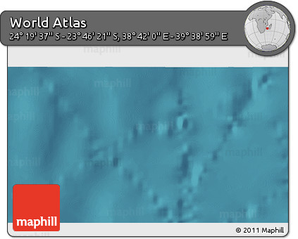 Satellite 3D Map of the Area around 24° 2' 59" S, 39° 10' 29" E