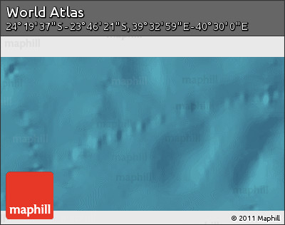 Satellite 3D Map of the Area around 24° 2' 59" S, 40° 1' 29" E