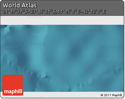 Satellite 3D Map of the Area around 24° 2' 59" S, 41° 43' 30" E