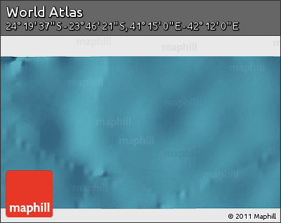 Satellite 3D Map of the Area around 24° 2' 59" S, 41° 43' 30" E