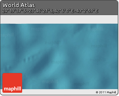 Satellite 3D Map of the Area around 24° 2' 59" S, 42° 34' 30" E
