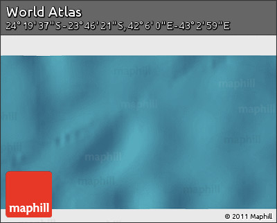 Satellite 3D Map of the Area around 24° 2' 59" S, 42° 34' 30" E