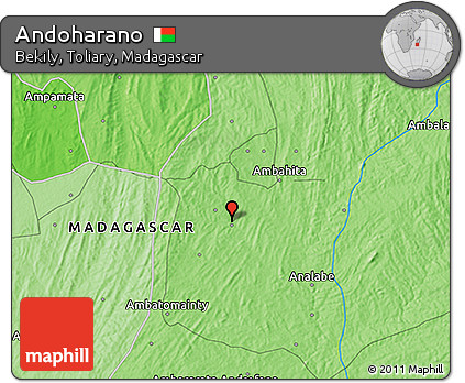 Political 3D Map of Andoharano
