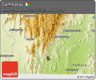 Physical 3D Map of Sambalay