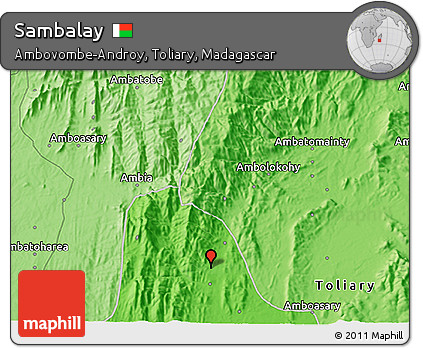 Political 3D Map of Sambalay