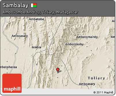 Shaded Relief 3D Map of Sambalay