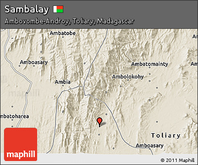 Shaded Relief 3D Map of Sambalay