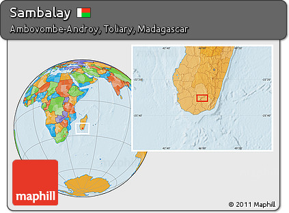 Political Location Map of Sambalay