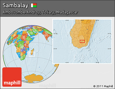 Political Location Map of Sambalay