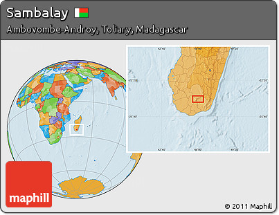 Political Location Map of Sambalay