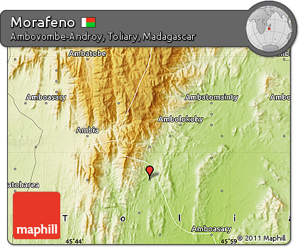 Physical Map of Morafeno