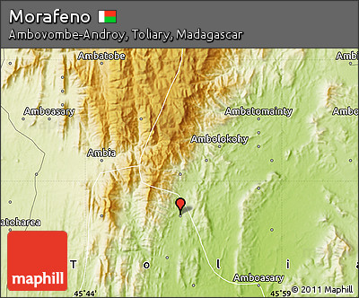Physical Map of Morafeno