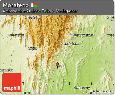 Physical Map of Morafeno