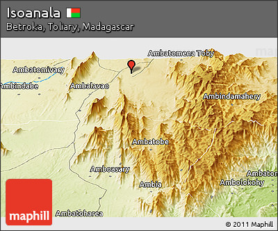 Physical Panoramic Map of Isoanala