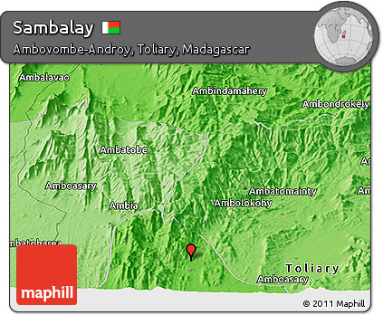 Political Panoramic Map of Sambalay