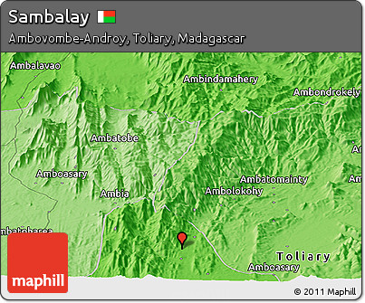 Political Panoramic Map of Sambalay