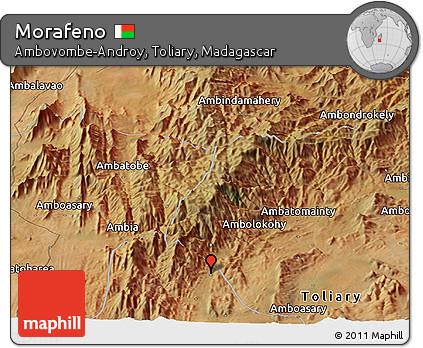 Satellite Panoramic Map of Morafeno
