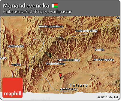 Satellite Panoramic Map of Manandevenoka