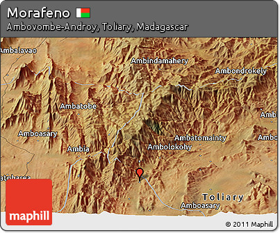 Satellite Panoramic Map of Morafeno