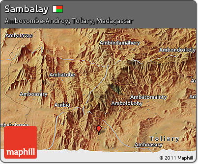 Satellite Panoramic Map of Sambalay