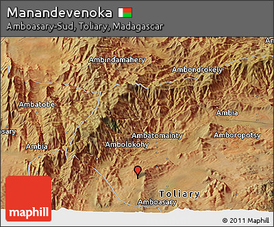 Satellite Panoramic Map of Manandevenoka