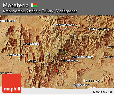 Satellite Panoramic Map of Morafeno