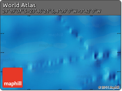 Physical Map of the Area around 24° 2' 59" S, 4° 10' 30" W