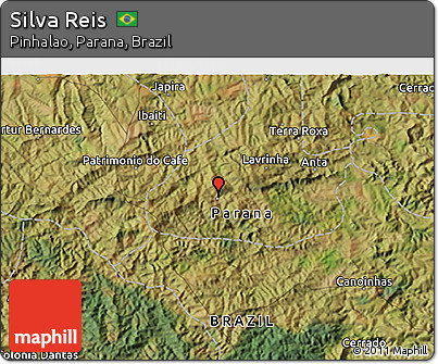 Satellite 3D Map of Silva Reis
