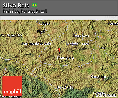 Satellite 3D Map of Silva Reis