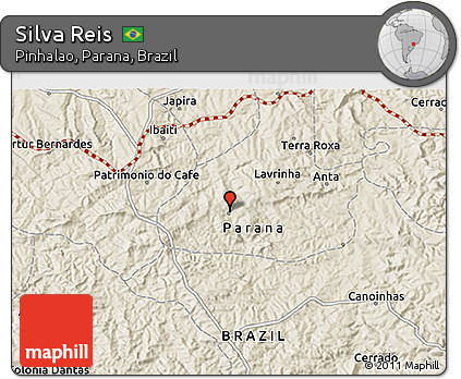 Shaded Relief 3D Map of Silva Reis