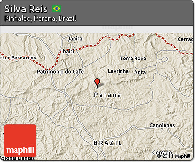 Shaded Relief 3D Map of Silva Reis