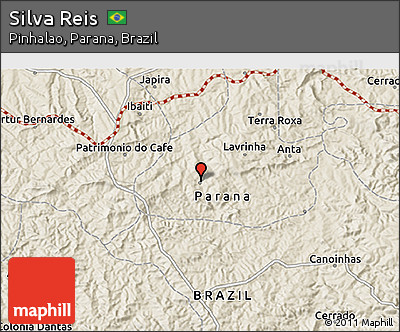 Shaded Relief 3D Map of Silva Reis