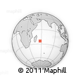 Outline Map of the Area around 24° 2' 59" S, 57° 1' 29" E, rectangular outline