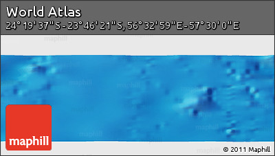 Physical Panoramic Map of the Area around 24° 2' 59" S, 57° 1' 29" E