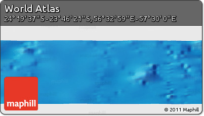 Physical Panoramic Map of the Area around 24° 2' 59" S, 57° 1' 29" E
