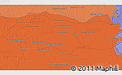 Political 3D Map of Estancia Santa Catalina
