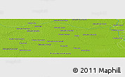 Physical Panoramic Map of Estancia Santa Catalina