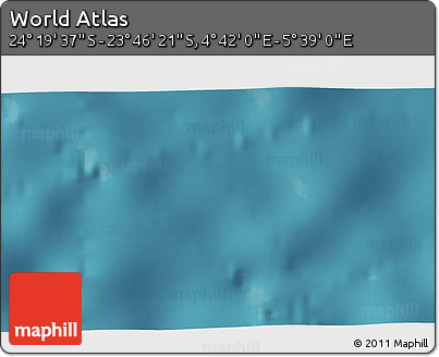 Satellite 3D Map of the Area around 24° 2' 59" S, 5° 10' 30" E