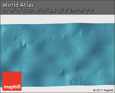 Satellite 3D Map of the Area around 24° 2' 59" S, 5° 10' 30" E
