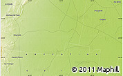 Physical Map of the area around 24° 2' 59" S, 63° 40' 30" W