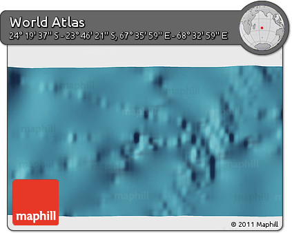 Satellite 3D Map of the Area around 24° 2' 59" S, 68° 4' 29" E