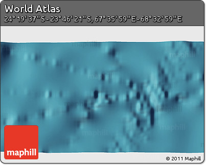 Satellite 3D Map of the Area around 24° 2' 59" S, 68° 4' 29" E
