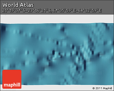 Satellite 3D Map of the Area around 24° 2' 59" S, 68° 4' 29" E