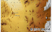 Physical Map of the area around 24° 2' 59" S, 69° 37' 30" W