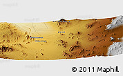 Physical Panoramic Map of the area around 24° 2' 59" S, 69° 37' 30" W