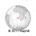 Outline Map of the Area around 24° 2' 59" S, 6° 1' 30" E, rectangular outline