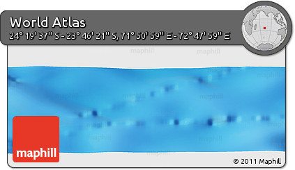 Physical Panoramic Map of the Area around 24° 2' 59" S, 72° 19' 29" E