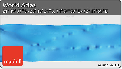 Physical Panoramic Map of the Area around 24° 2' 59" S, 72° 19' 29" E
